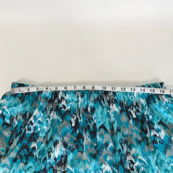 Lane Bryant Satin A-Line Skirt Women's Plus Size 16 Pull-On Pleat Career Unlined - Picture 3 of 6